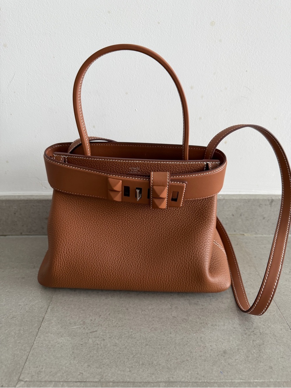 Hermes Médor leather bag